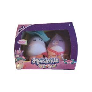 Brand New* Squishmallows Squishville Fashion Pack Jeanne and Ponderosa